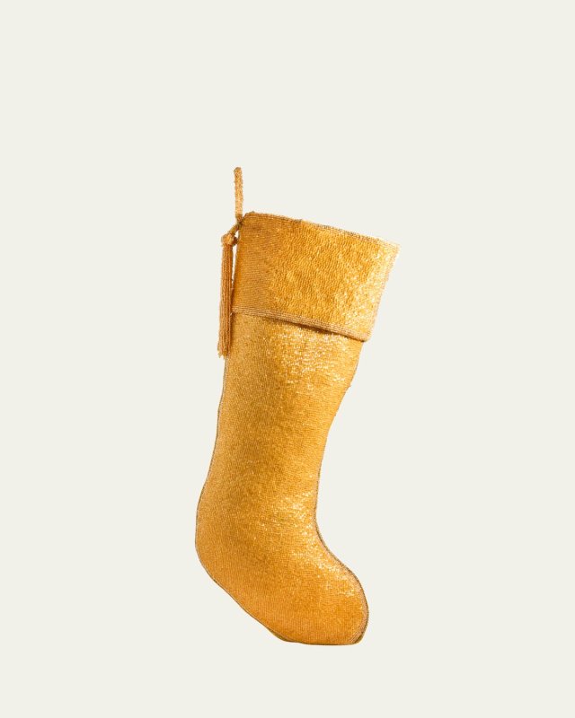 Beaded Christmas Stocking